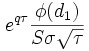 opční gamma - rovnice pro výpočet
